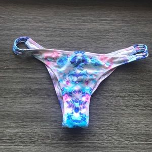 Multi Floral String Side VS Cheeky Bikini Bottoms